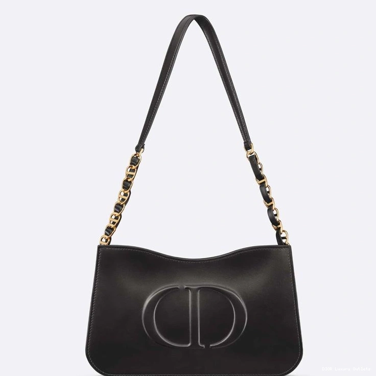 Cheap Black Bag Mini CD Hobo Calfskin Signature Dior 0716 Luxury